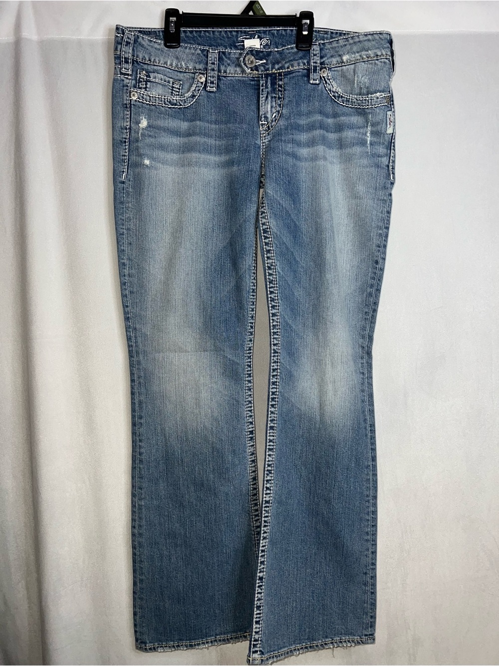 Silver Jeans Tuesday 33x33 Classic Women's Light Blue Boot Cut Jeans